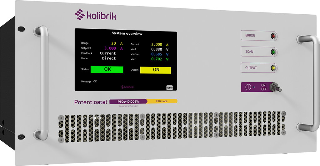 Kolibrik PTCu potentiostat